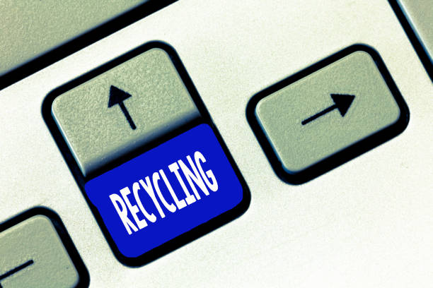 istock Word writing text Recycling. Business concept for Converting waste into reusable material to protect the environment 1056072308