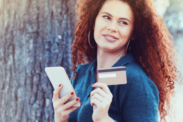 istock Beautiful woman shopping online 1056090800