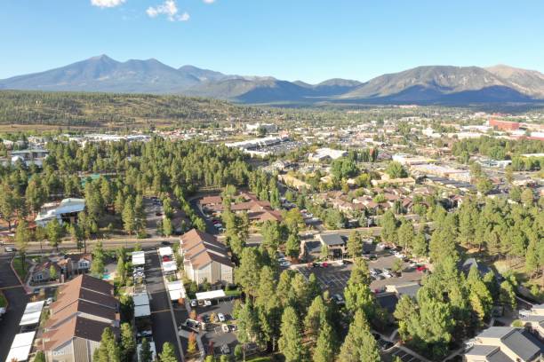 The beauty of Flagstaff Mountain in summer All about Flagstaff mountain and Northern Arizona University life coconino national forest stock pictures, royalty-free photos & images