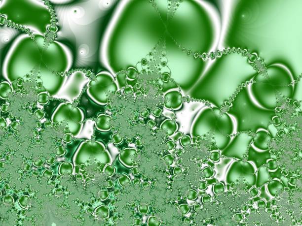 istock Green and White Abstract Fractal Background 1056099446