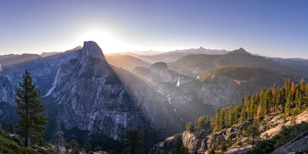istock Striking mountain and Yosemite Falls in California 1056105276