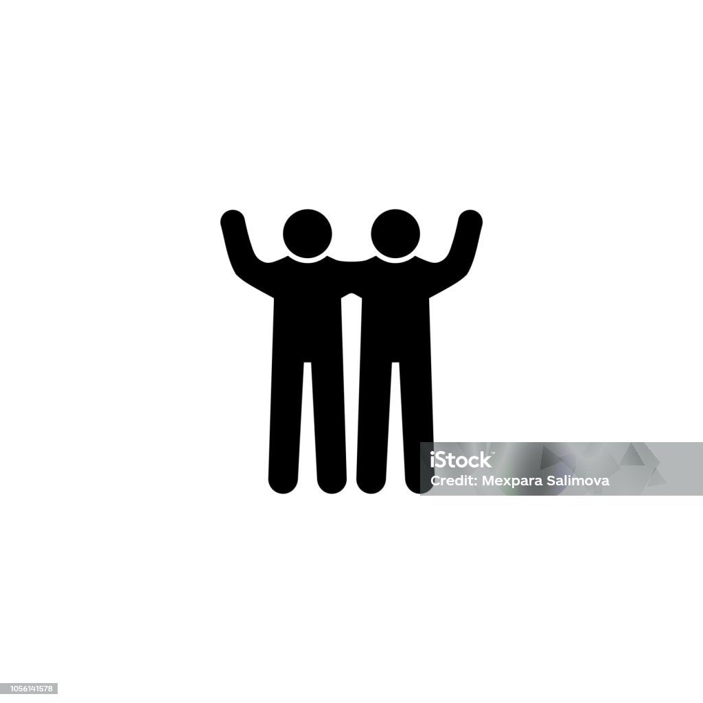 Hình Minh Họa Vector Biểu Tượng Bạn Bè Được Cách Ly Trên Nền Trắng ...