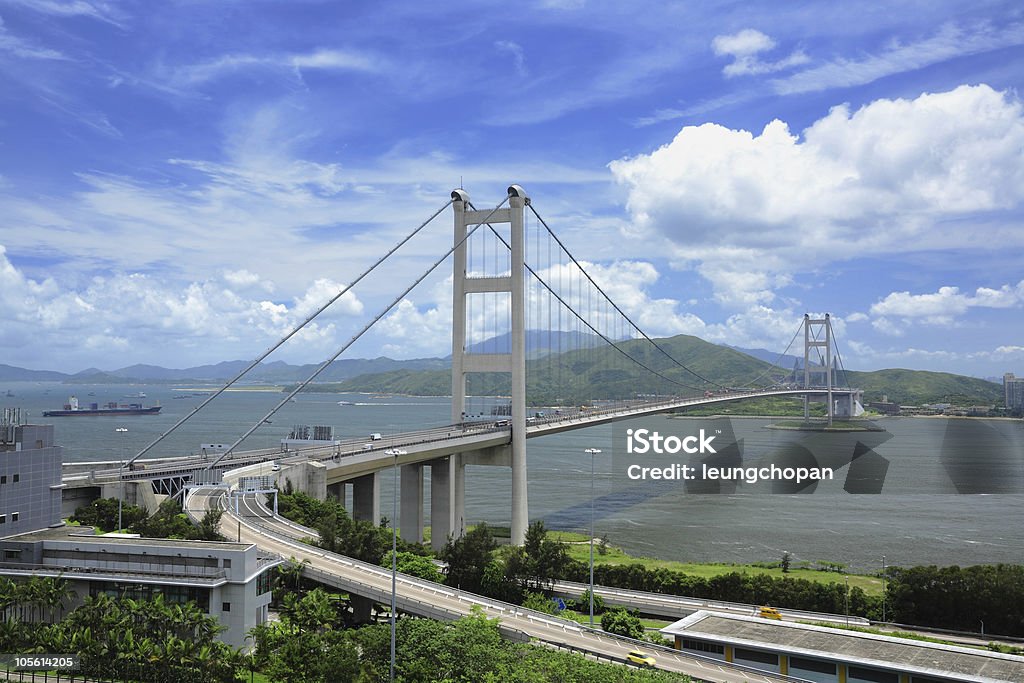 Ponte de Tsing ma - Royalty-free Hong Kong Foto de stock