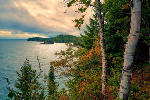 Fall colors of Split Rock State Park Coastline