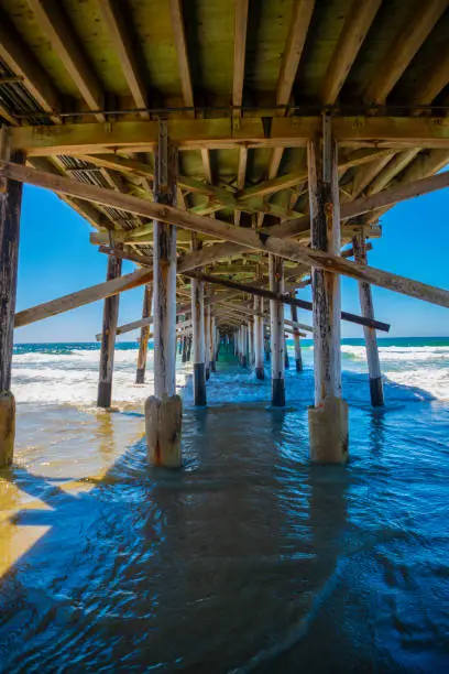 A view of the Newport Beach Pier in Orange County, California.