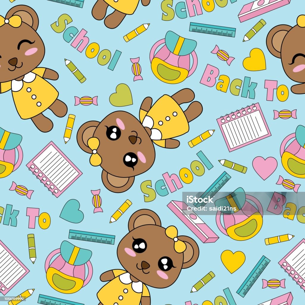 Ilustración de Oso Lindo Chicas Libros Y Lápices Sobre Fondo Azul Vector De Dibujos Animados Adecuado Para Diseño De Fondo De Pantalla De Kid y más Vectores Libres de Derechos de Amor - Ilustración de Oso Lindo Chicas Libros Y Lápices Sobre Fondo Azul Vector De Dibujos Animados Adecuado Para Diseño De Fondo De Pantalla De Kid y más Vectores Libres de Derechos de Amor -