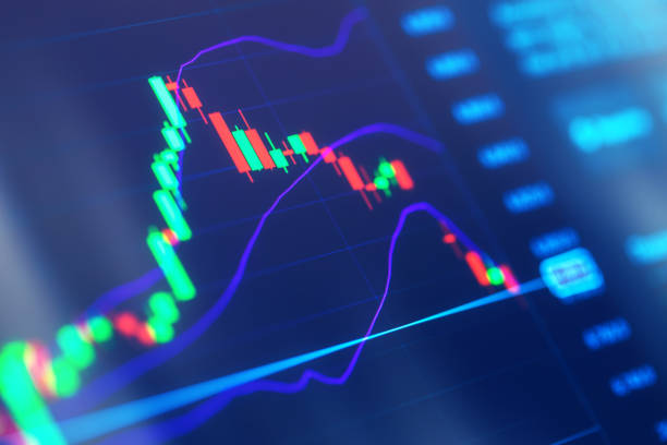 istock Financial charts at digital display 1056154560