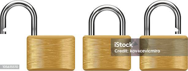 Padlock Set Stock Illustration - Download Image Now - Closed, Color Image, Cut Out