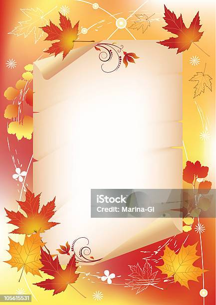 Herbst Hintergrund Mit Platz Für Ihren Text Stock Vektor Art und mehr Bilder von Abstrakt - Abstrakt, Ahorn, Baum