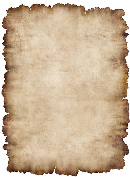 istock Paper page piece of parchment texture background isolated white 105615886