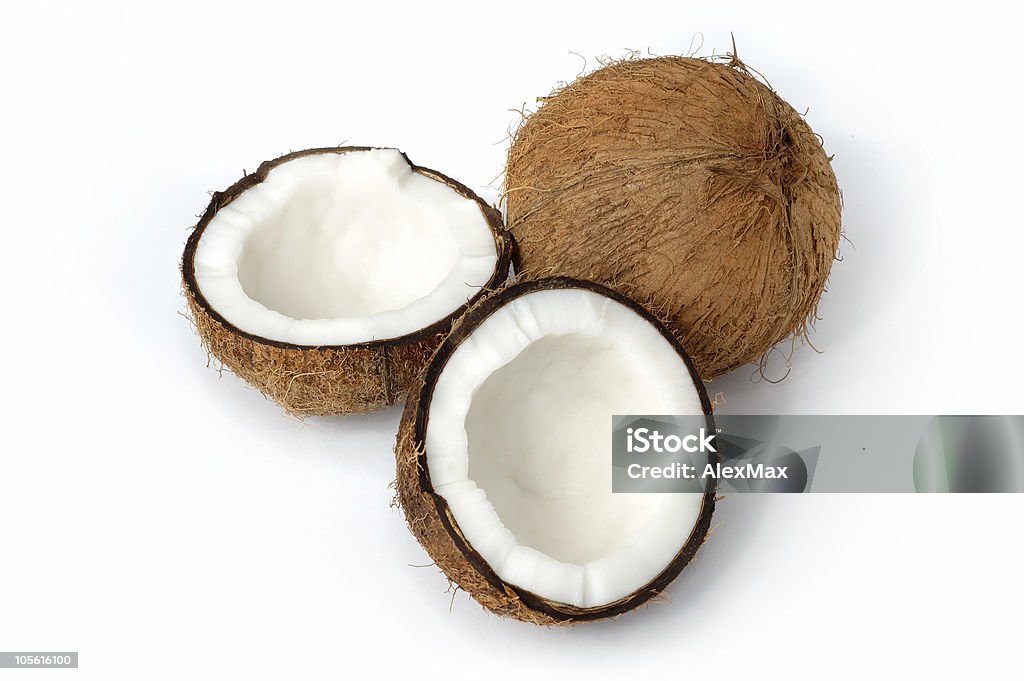 Nature morte de noix de coco isolé - Photo de Aliment libre de droits