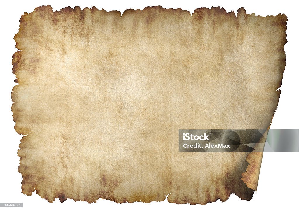 Horizontal parchment paper texture background  Paper Scroll Stock Photo