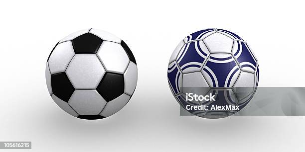 Two Soccer Balls Stock Photo - Download Image Now - Black Color, Color Image, Competition