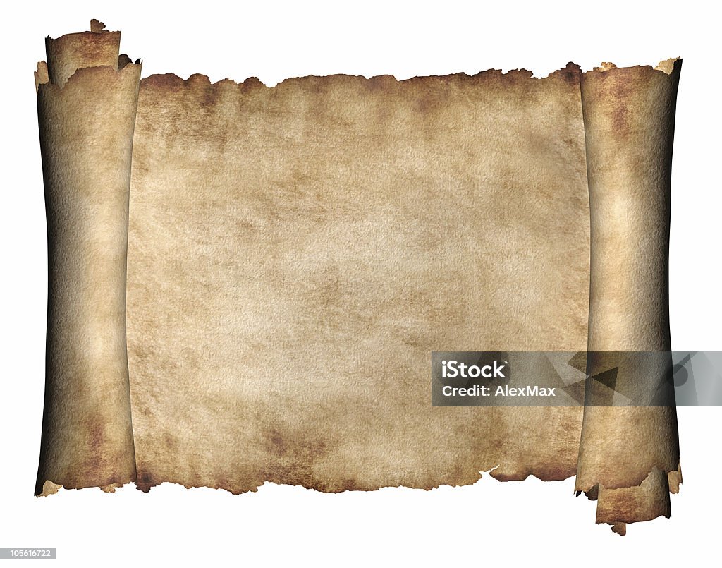 Manuscrito Horizontal - Foto de stock de Rolo de Papel royalty-free