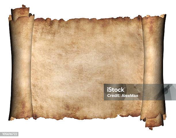 Foto de Manuscrito Horizontal e mais fotos de stock de Rolo de Papel - Rolo de Papel, Pergaminho, Arcaico