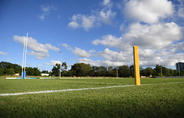 campo da rugby - rugby ball sports league sport foto e immagini stock