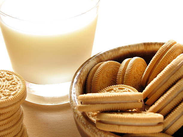 Cookies and Milk 2 stock photo