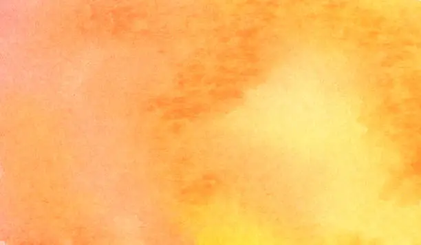 Orange abstract watercolor texture background.