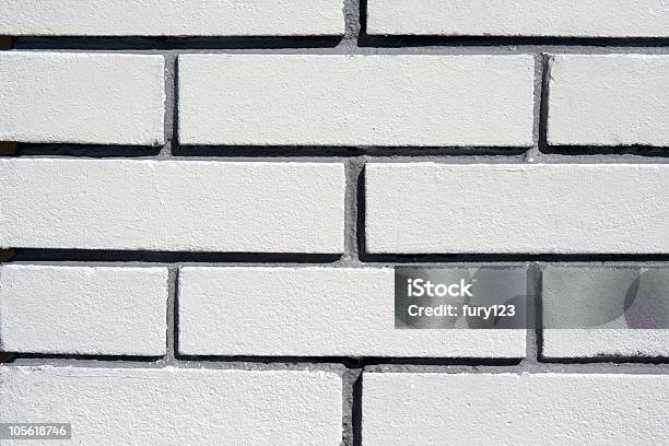 Bianco Mattoni Texture - Fotografie stock e altre immagini di A forma di blocco - A forma di blocco, Ambientazione esterna, Architettura
