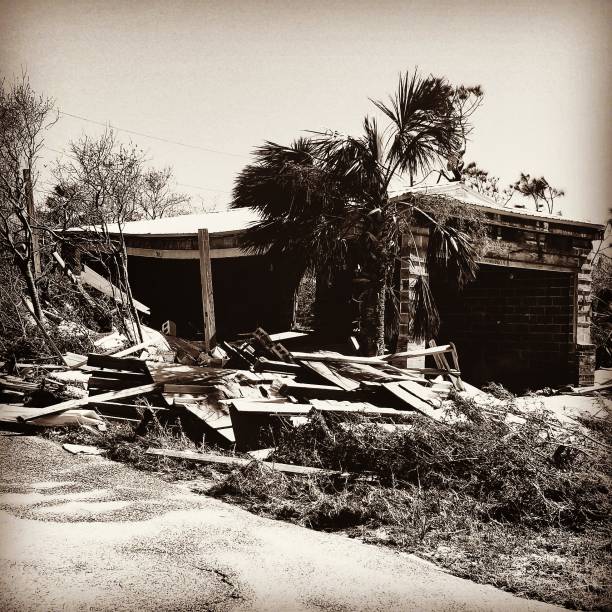 istock Rubble of Hurricane Michael 1056188448