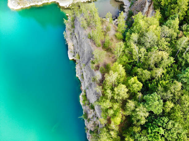 istock Aerial view of Quarry. Dive site 1056188936