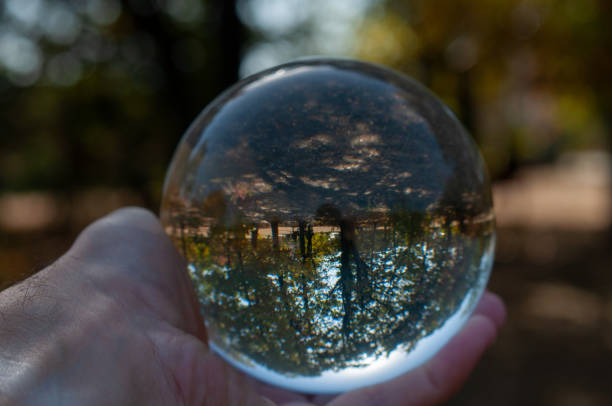 istock Closeup of a glass ball 1056196132