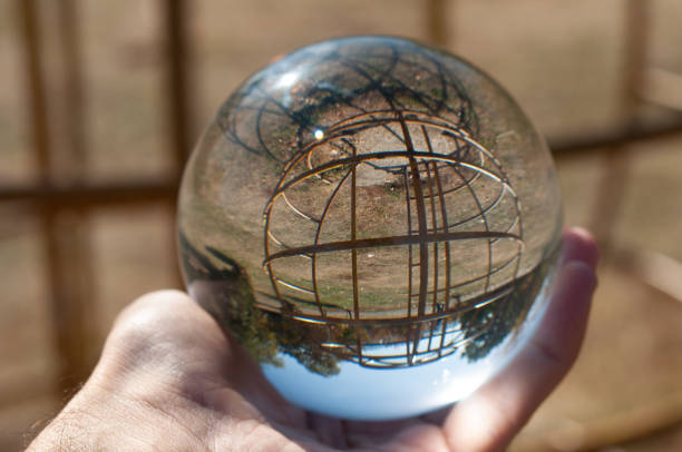 istock Closeup of a glass ball 1056196274