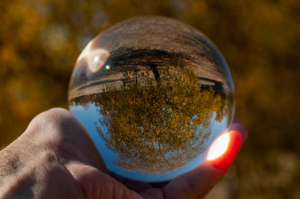 istock Closeup of a glass ball 1056197704