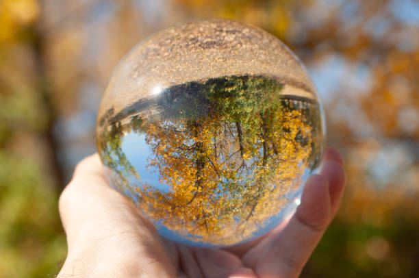 istock Closeup of a glass ball 1056198324