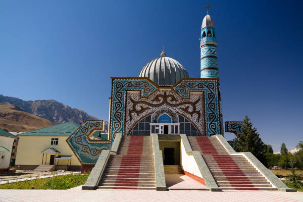 istock exterior view to Naryn Central Mosque, Kyrgyzstan 1056198368