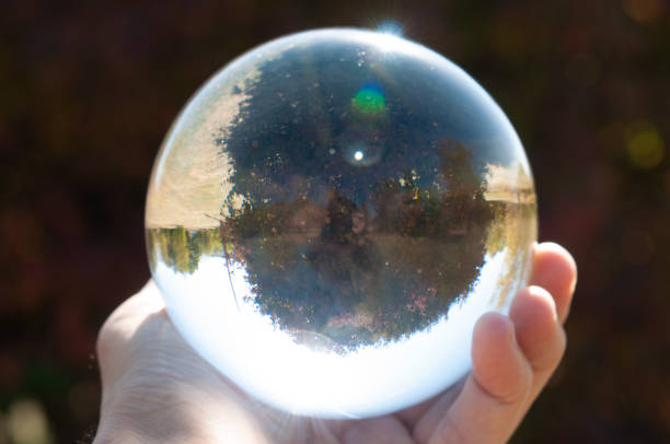 istock Closeup of a glass ball 1056198520
