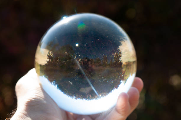 istock Closeup of a glass ball 1056198564