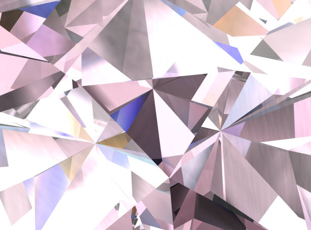 istock Realistic diamond texture close up, 3D illustration. 1056198660