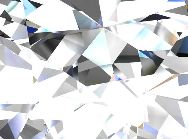 istock Realistic diamond texture close up, 3D illustration. 1056198664
