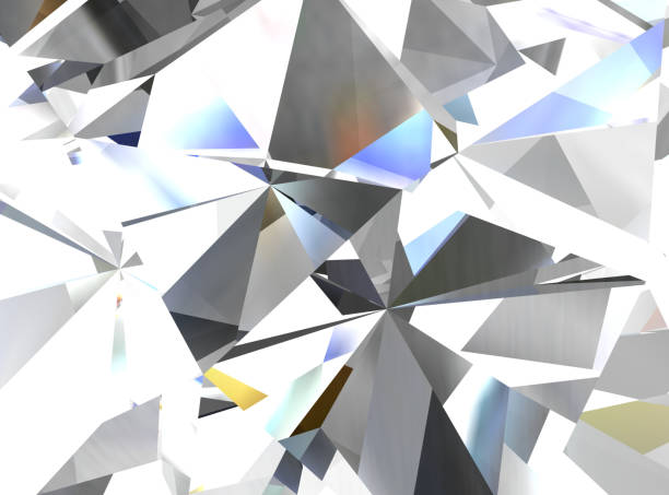 istock Realistic diamond texture close up, 3D illustration. 1056198686