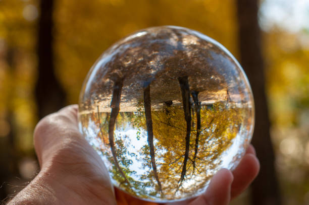 istock Closeup of a glass ball 1056199136