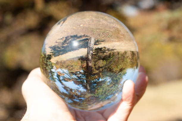 istock Closeup of a glass ball 1056199952