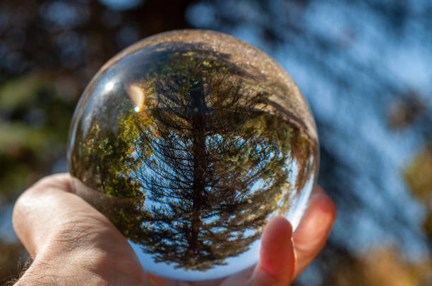 istock Closeup of a glass ball 1056200206