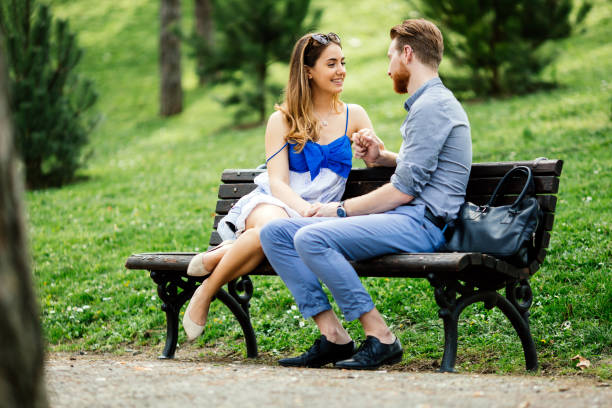 istock Couple in love spending time in nature 1056207454