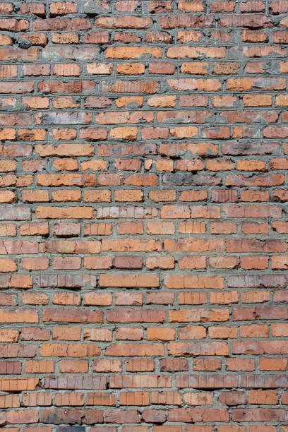 istock Wall made of bricks. Background with brickwork texture. Photo close up. 1056215378