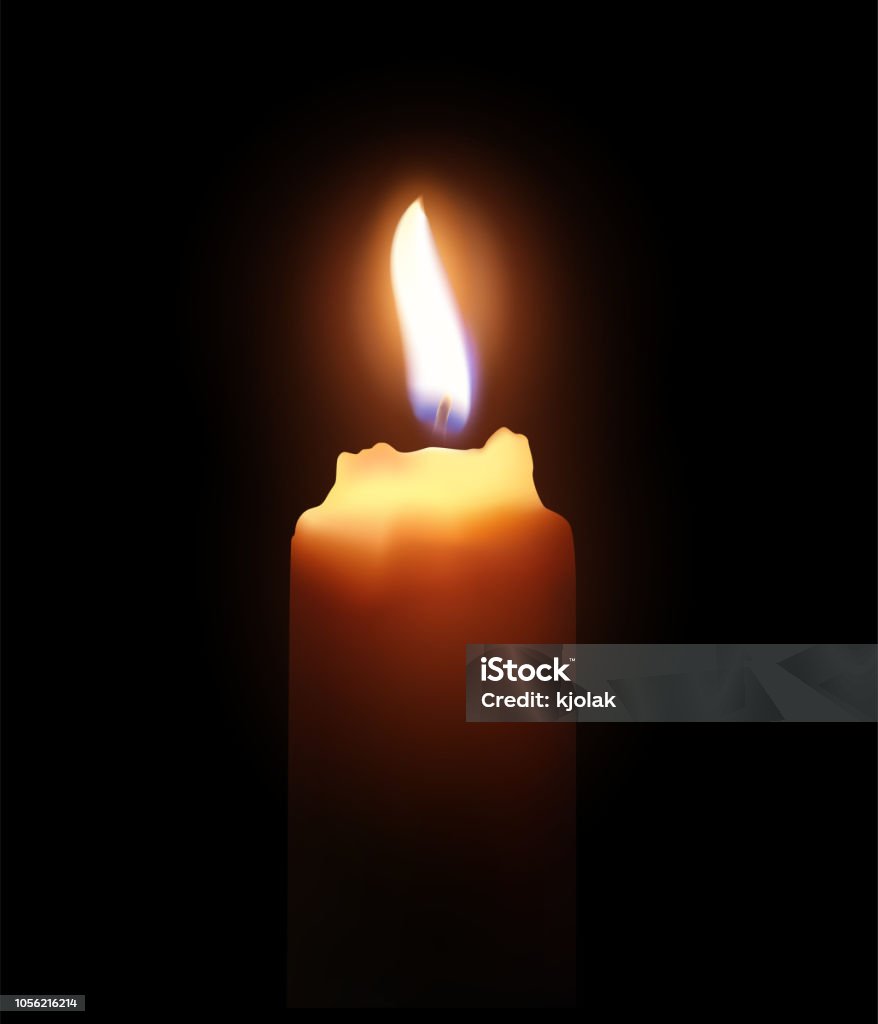 Ngọn Nến Cháy Trong Bóng Tối Hiệu Ứng Mờ Ánh Sáng Minh Họa Thực Tế ...