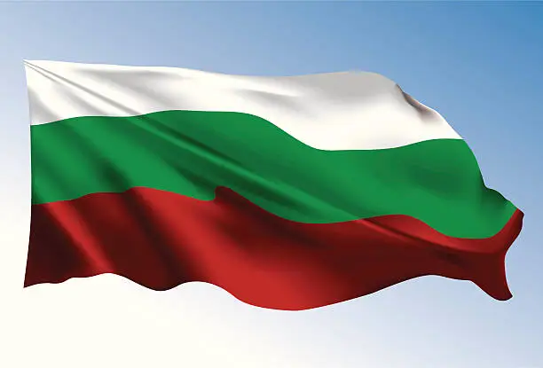 Vector illustration of Bulgaria flag