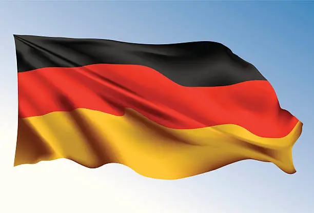 Vector illustration of German flag