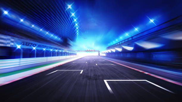 istock racecourse finish straight road with evening blurred sky 1056218646