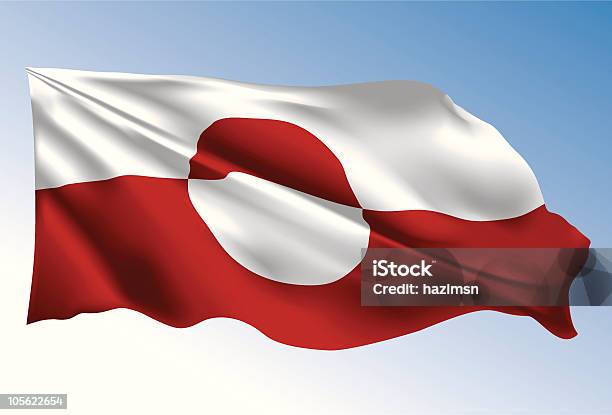 Bandiera Della Groenlandia - Immagini vettoriali stock e altre immagini di America del Nord - America del Nord, Bandiera, Bandiera della Groenlandia