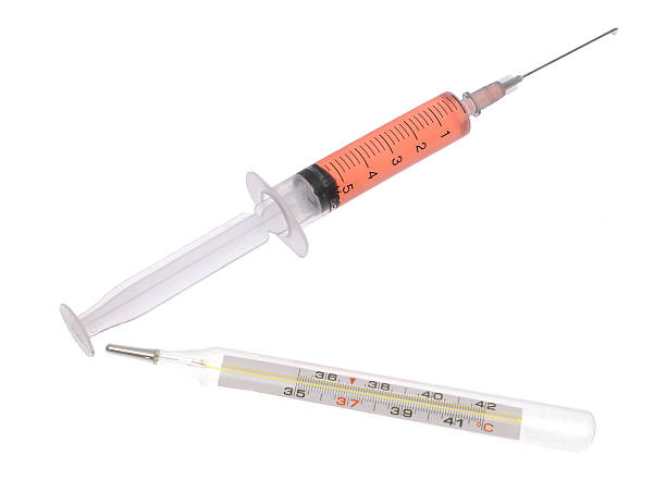 istock The syringe and thermometer. 105623155