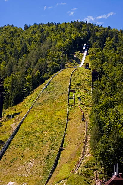 istock Ski jump hill 105623492