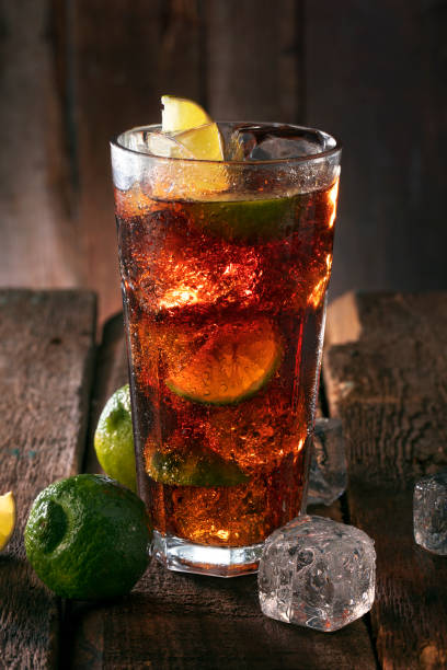 istock Cocktail with ice coke and lime 1056242906
