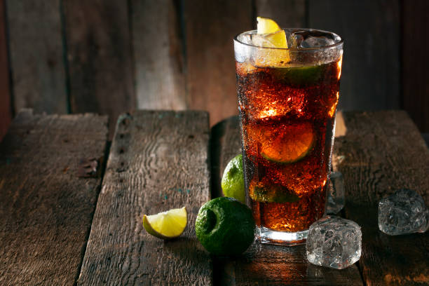 istock Cocktail with ice coke and lime 1056242910