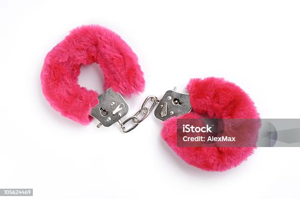 Romantic Cuffs Stock Photo - Download Image Now - Handcuffs, Fluffy, Sex Toy